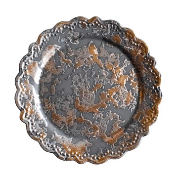 佐和陶瓷 金結晶18.5皿 日本製 60ml  18.5 x 2cm  1個