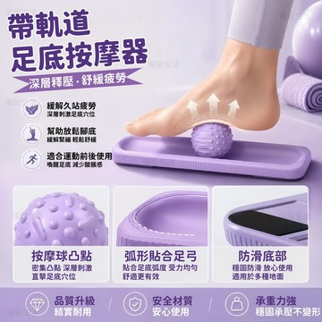 【台灣出貨】軌道足底按摩器 50mm足底筋膜球 3D浮點按摩 手持按摩器 瑜珈健身球 肌肉放鬆 肩頸背部滾壓按摩球