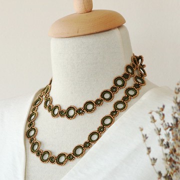 串珠90cm套索【戒指】深林