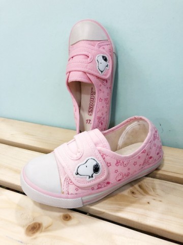 【震撼精品百貨】史奴比Peanuts Snoopy ~台灣製正版兒童休閒鞋-粉色(16~22號)