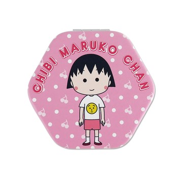 櫻桃小丸子系列六角皮革鏡_櫻桃點點