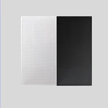 優樂悅~帶框圓孔家用洞洞板貨架上墻展示架萬能多孔板飾品五金工具架掛板洞洞板