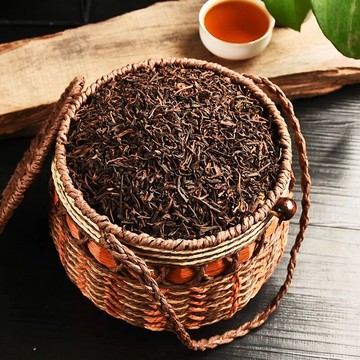 10年陳普洱茶熟茶散茶渤海宮廷普洱特級金牙陳年老普洱禮盒裝500g