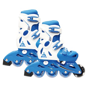 SUCCESS 成功硬殼鋁合金伸縮直排輪 藍色 M(17~19cm) 兒童直排輪  1雙