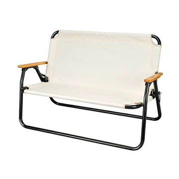 日本代購 CAPTAIN STAG 鹿牌 雙人 折疊露營椅 UC-1894 雙人椅 折疊椅 沙發椅 木製扶手 輕量