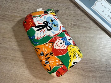 雙色相遇正反雙配色/貓咪也瘋狂系列草莓貓派對雙拼一字拉鍊包