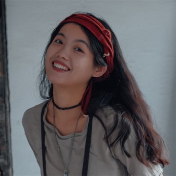 磚紅色 手工刺繡魔力羊毛發帶領巾腰帶