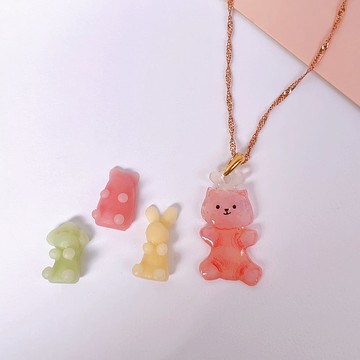 米林貓 手繪軟糖 手工飾品  春夏飾品圖鑑 透明軟糖系列