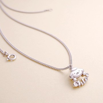 【客製化禮物】My Pompompurin系列-Hello布丁 訂製字母純銀項鍊