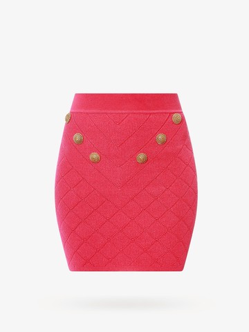 Knit skirt with rhombus motif - BALMAIN - gender_Woman