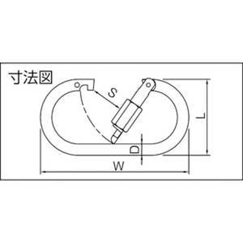 伊藤製作所 123 カラビナ ステン12L KL12H-S | LINEショッピング