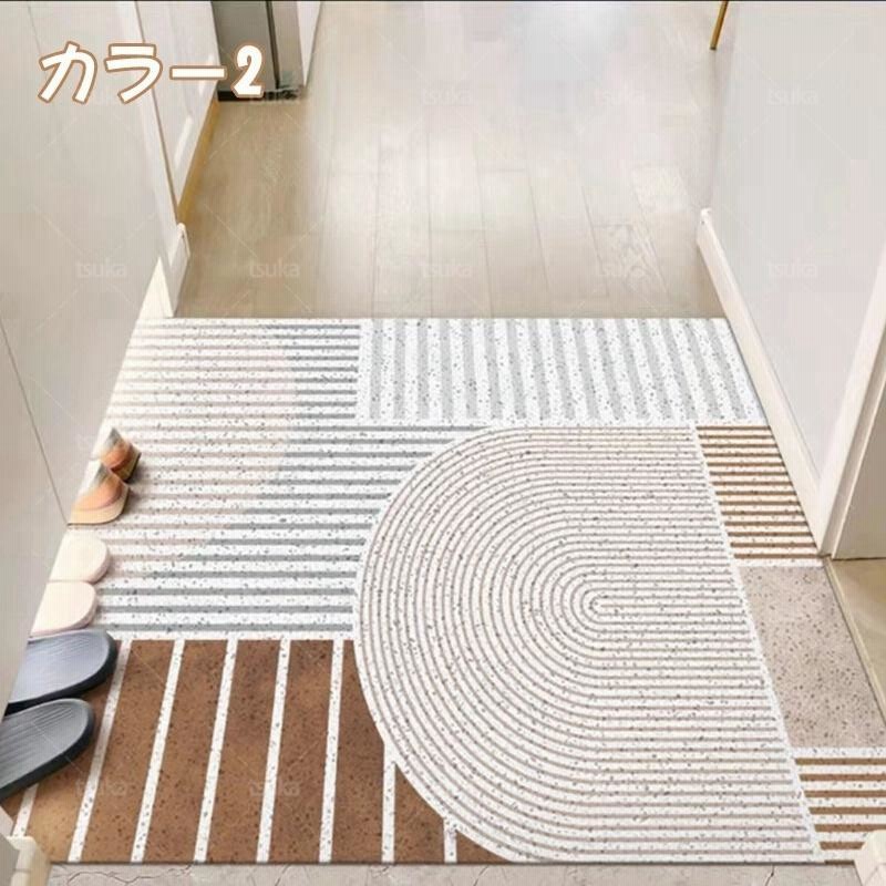 玄関マット おしゃれ 北欧風 ウェルカム PVCマット 屋外 屋内