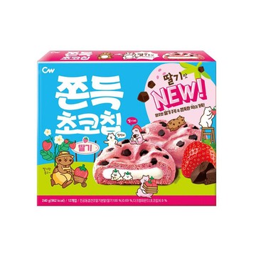 CW可可豆麻糬餅240g-草莓風味