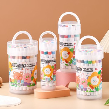 節奏 TEMPO 雙頭 壓克力 丙烯 彩繪筆 12/24/36/48色 /組 AC-160 AC-280 AC-400 AC-520【APP滿額下單10%點數(單一帳號最高5000點)】1/31止