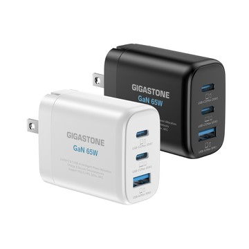 Gigastone 65W GaN氮化鎵三孔USB-C快速充電器PD-7653  (支援iPhone17/16/15手機快充/MacBook筆電)