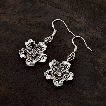 925銀耳鉤復古小花朵長流蘇耳環苗泰銀女民族風耳墜飾品韓版氣質