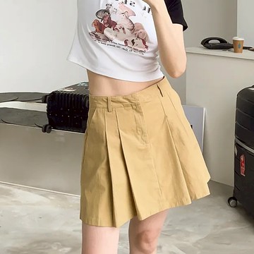 AJPEACE_小清新壓褶短裙 【13102076】