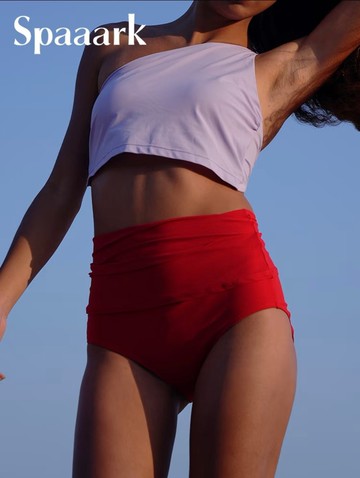 Free Top 單肩隨心背心 泳裝上衣 (丁香)