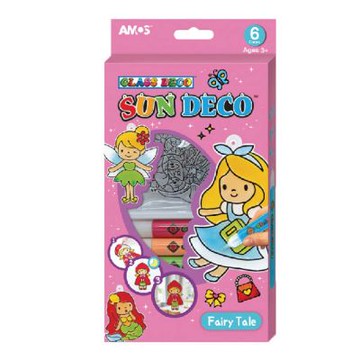 【AMOS 阿摩司】韓國原裝  6色HUERI&FRIENDS 壓克力 模型板 DIY 玻璃彩繪 組/ 組 SD10P6-H