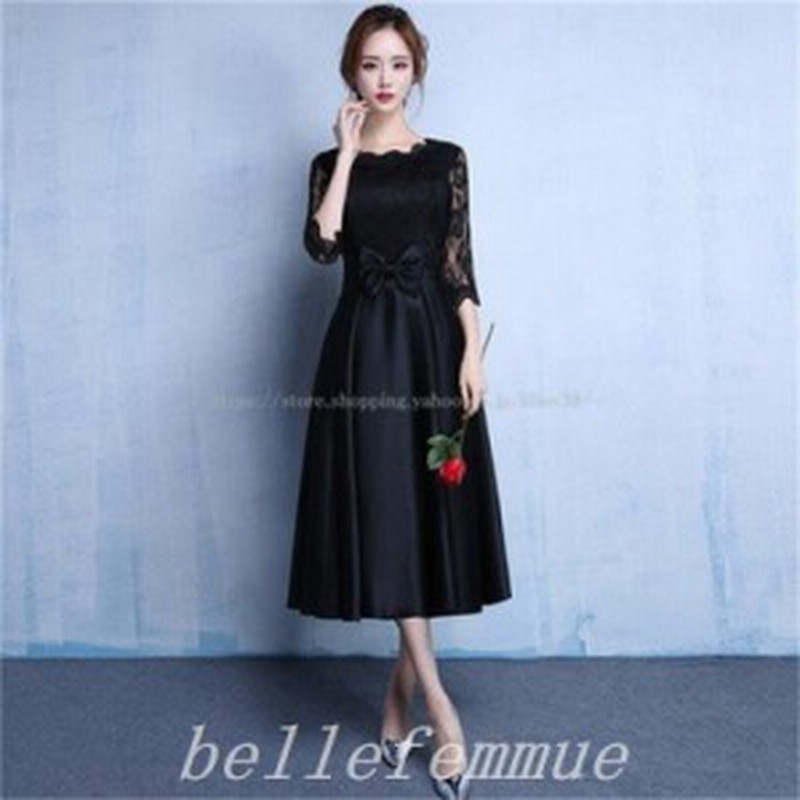 パーティードレス結婚式服装ドレスワンピース代10代40代30代nakフォーマルドレス50代女性冬赤お呼ばれ母親親族袖ありフォーマルワンピ 通販 Lineポイント最大get Lineショッピング