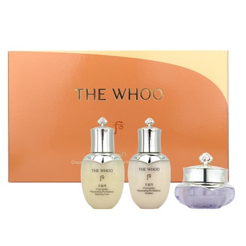 WHOO后 天氣丹PRO光耀美肌3件組 新版[重生水(25ml)+重生乳(25ml)+重生霜(10ml)]