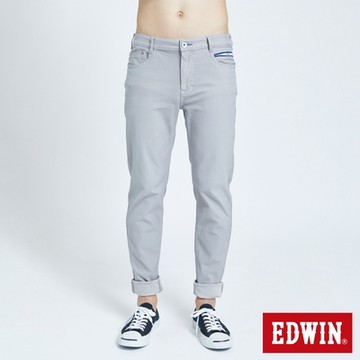 EDWIN 男裝 JERSEYS 迦績 EJ6 超彈錐形褲-淺灰色