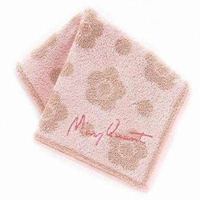 MARY QUANTマリークヮント タオルハンカチ （コーラルピンク) 婦人 約25cm マリークワント/マリクワ 192005-120