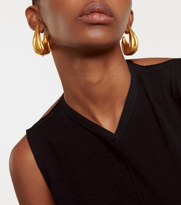 Khaite Olivia Medium gold-plated hoop earrings