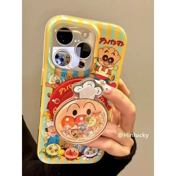 可愛麵包超人搖搖樂磁吸支架蘋果17手機殼15pro/13iPhone16爆款14新款