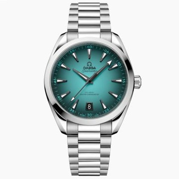 Omega 歐米茄 海馬150米 AQUA TERRA 綠松石色 41MM