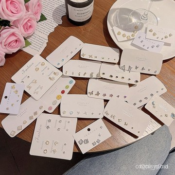 S925銀針精緻鋯石養耳套裝小耳釘輕奢小衆百搭氣質珍珠耳環女耳飾 GV0Y