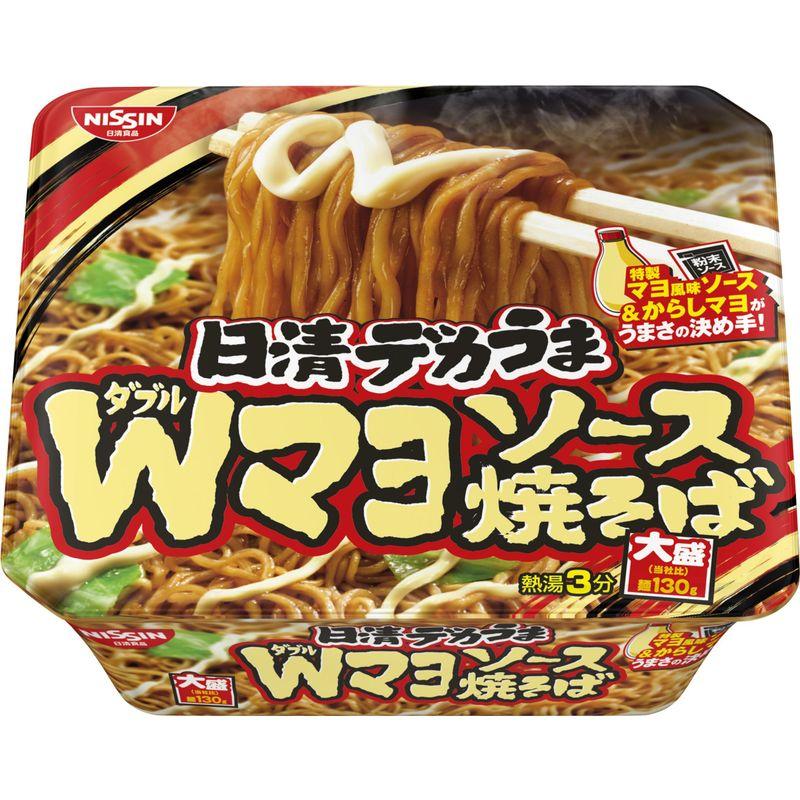 日清 デカうま Wマヨソース焼そば 153g×12個