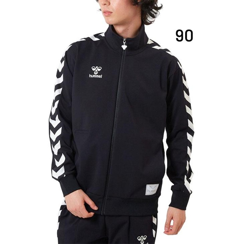 サッカー部　ヒュンメル　ジャージ　ブラック hummel（ヒュンメル） ジャージ 上下 メンズ トレーニングウェア