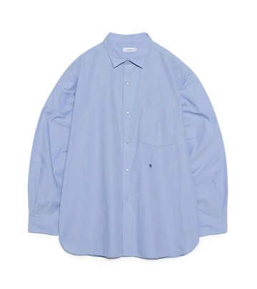 Regular Collar Wind Shirt Sax