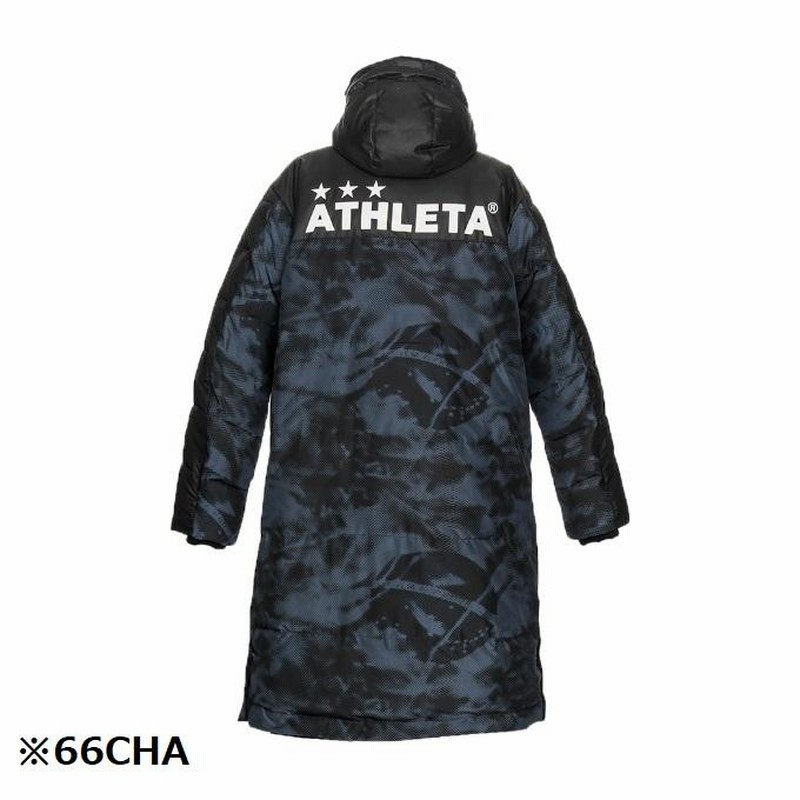 ATHLETA ベンチコート 黒 フード付き 160（アスレタ ATHLETA