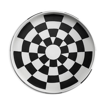 L'Objet Damier Round Porcelain Platter