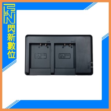 ROWA 樂華 USB LED 液晶雙座充 適 RICOH GRIV GR4 DB-120 (DB120,公司貨)雙槽 TYPE C