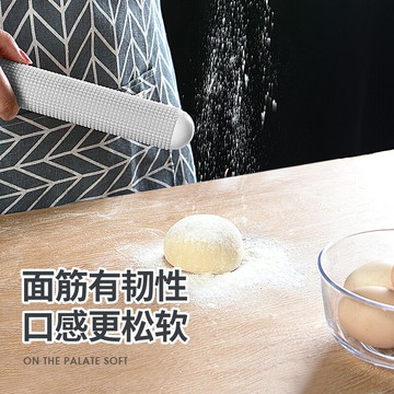 排氣搟面杖家用浮點搟面棍面包烘焙不粘神器面條滾軸搟面棒27CM