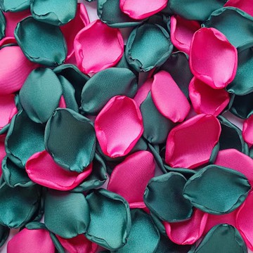 粉色和綠色婚禮花瓣翡翠婚禮裝飾粉紅色紫紅色裝飾