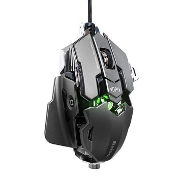 aibo USB 變形機械電競遊戲鼠 原廠保固  LY-ENMS-AMG500  鐵灰色