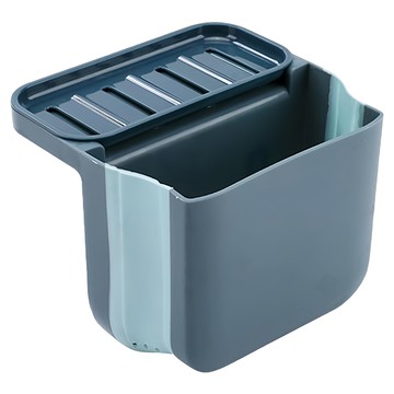 可掛式水槽瀝水置物架 伸縮調整、瀝水、底部圓孔、頂部置物 廚房收納好幫手  1入  隨機色