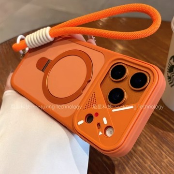 鎧甲鏡框 支架殼 磁吸無線充 適用 蘋果 iPhone 17 16 15 14 13 12 11 Pro Max 防摔殼