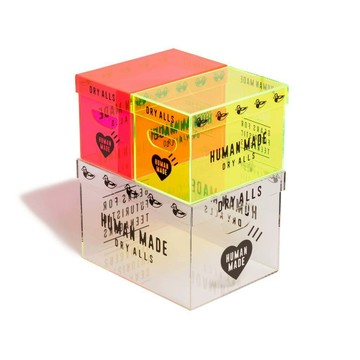 AirRoom 正品 2024AW HUMAN MADE ACRYLIC FILE BOX  愛心 鴨子 整理箱 收納箱