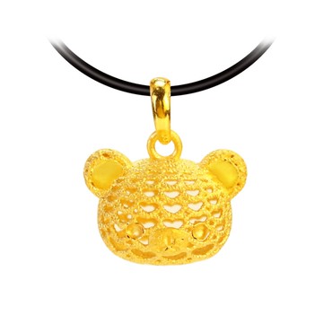 傾心時光-拉拉熊黃金墜子-Rilakkuma