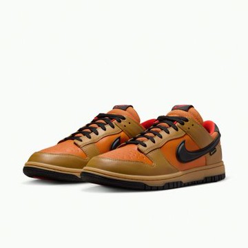 Nike 休閒鞋 Dunk Low GTX 男鞋 防水 橘 棕 黑 HQ2053-700