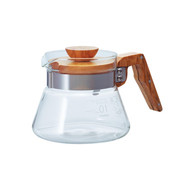日本HARIO V60橄欖木好握咖啡壺400ml