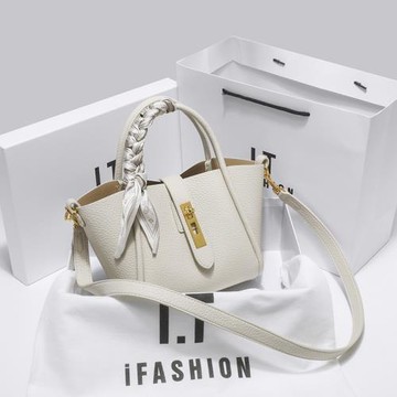 母親節送媽媽禮物送女友真皮菜籃子包包女2025新款手提水桶斜挎包