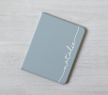 客製化禮物加名純色ipad 11代 Air 7 6 mini 7 翻蓋式保護殼