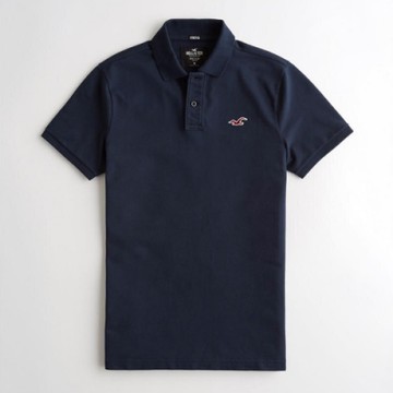 Hollister HCO 短袖 polo 藍色 1212