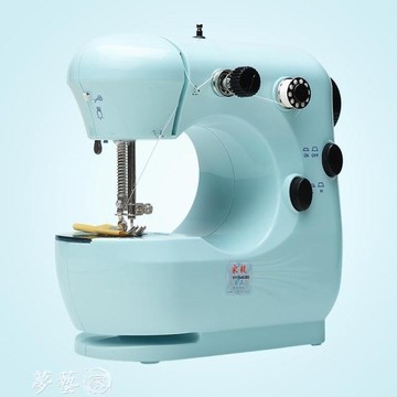 縫紉機 家毅301縫紉機家用電動迷你多功能小型手動吃厚縫紉機微型衣車  夢藝家